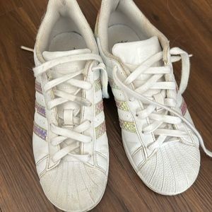 holographic adidas size children’s 5